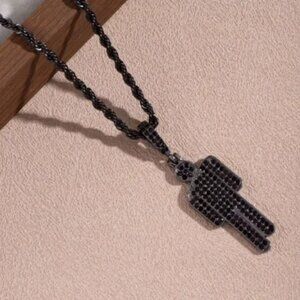 Blohsh Necklace - Black - 3mm Rope - Billie Eilish Necklace - Christmas Gifts